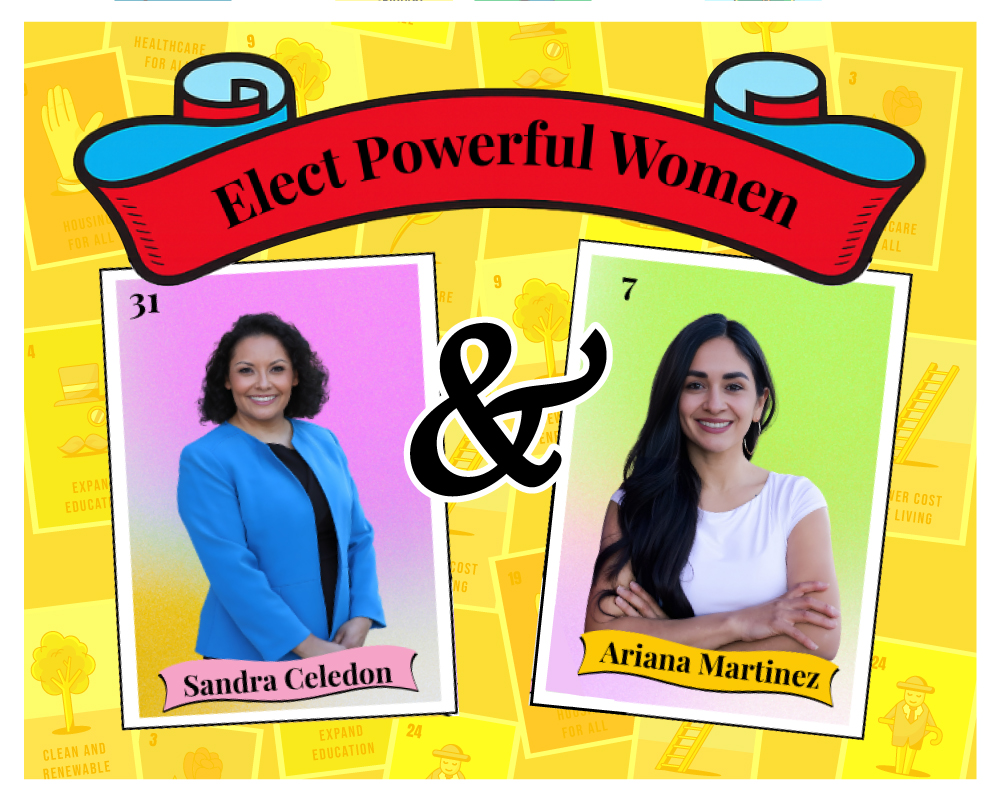 Joint canvassing event for Sandra Celedon for Assembly and Ariana Martinez Lott for City Council